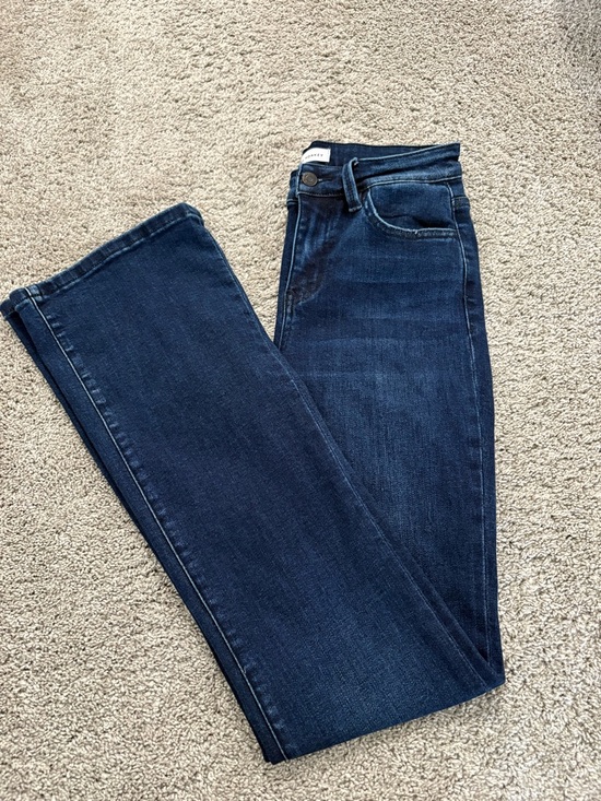 Flying Monkey Denim - Flying Monkey high-rise, Indigo Bootcut Jean Size 27